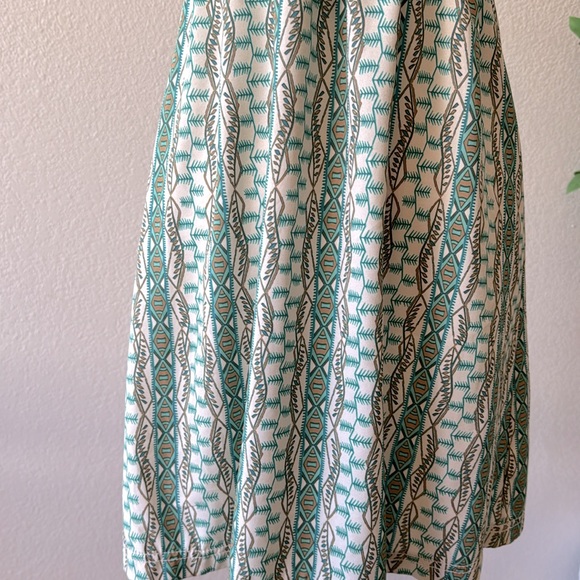 Athleta 2 Petite Multicolored Blue Sun Dress - Picture 4 of 8